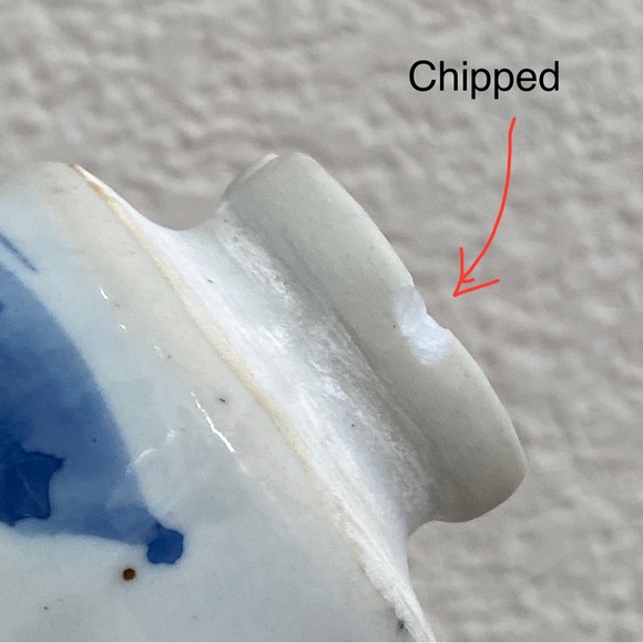 2 Vintage Blue & White Porcelain Cat Creamer - Picture 11 of 11